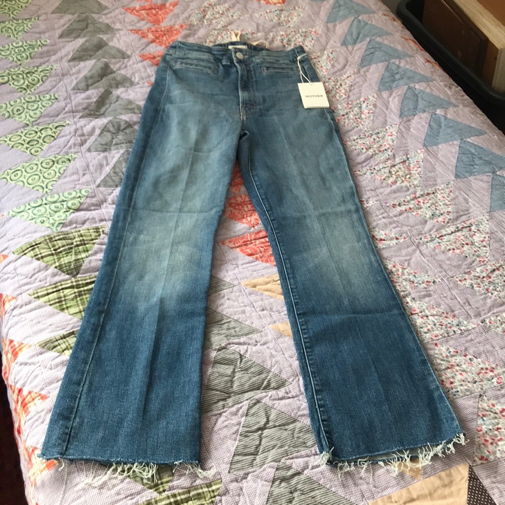Mother denim laced hustler ankle jean